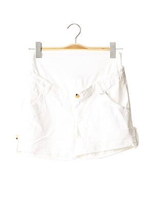 Pantalon scurt / Bermudă maternitate alb MENONOVE femeie
