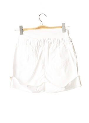 Pantalon scurt / bermudă maternitate elasticitate alb MENONOVE femeie
