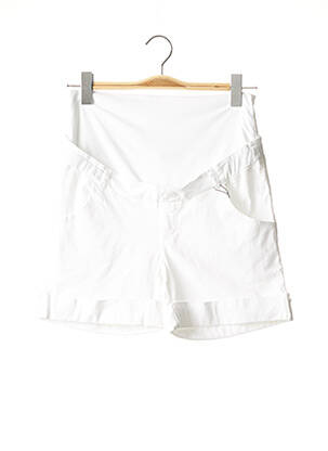 Pantalon scurt / Bermudă maternitate alb MENONOVE femeie