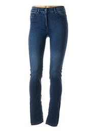 Blugi cu croială slim subțire talie înaltă albastru COUTURIST femme