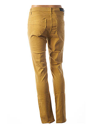 Pantalon slim elasticitate mărime normală galben COUTURIST femeie