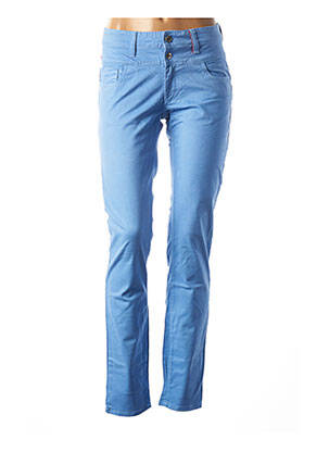 Pantalon slim elasticitate mărime normală albastru COUTURIST femeie