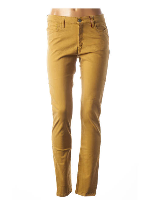 Pantalon slim galben COUTURIST femeie