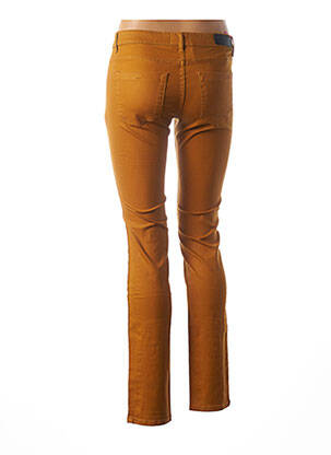 Pantalon slim elasticitate galben COUTURIST femeie