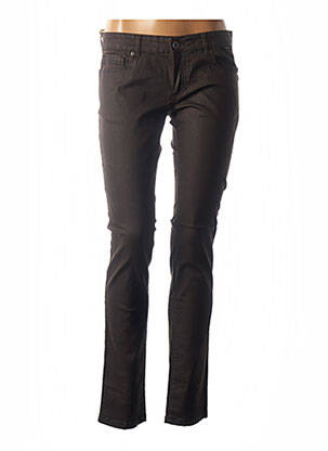 Pantalon slim talie joasă talie joasă maro COUTURIST femeie