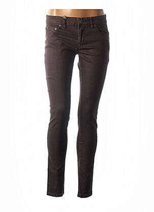 Pantalon slim talie joasă talie joasă maro COUTURIST femeie