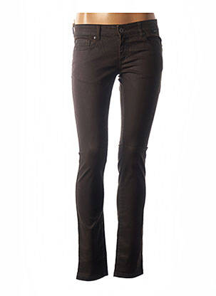 Pantalon slim talie joasă talie joasă maro COUTURIST femeie