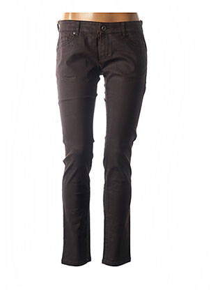 Pantalon slim talie joasă talie joasă maro COUTURIST femeie