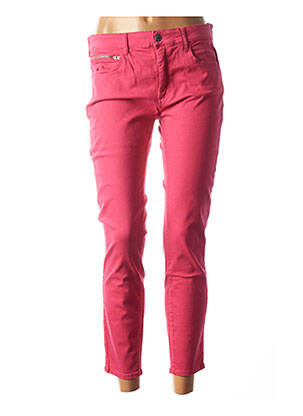 Pantalon 7/8 elasticitate talie joasă roz COUTURIST femeie