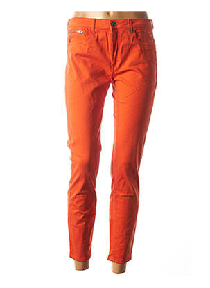 Pantalon 7/8 elasticitate talie joasă portocalie COUTURIST femeie