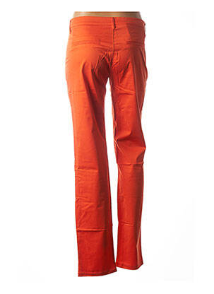 Pantalon drept elasticitate talie joasă portocalie COUTURIST femeie
