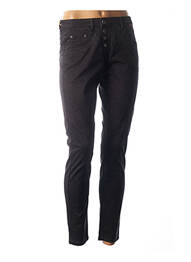 Pantalon drept talie înaltă talie înaltă negru COUTURIST femme