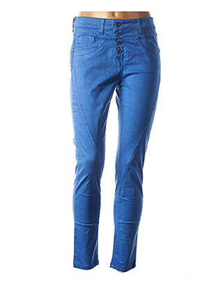 Pantalon 7/8 elasticitate talie joasă albastru COUTURIST femeie