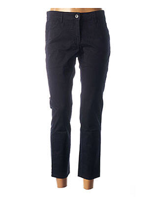 Pantalon 7/8 închidere cu fermoar sub clapetă cu nasturi mărime normală albastru COUTURIST femeie