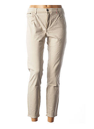 Pantalon 7/8 elasticitate talie joasă bej COUTURIST femeie