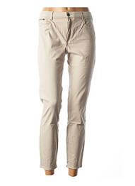 Pantalon 7/8 elasticitate talie joasă bej COUTURIST femeie