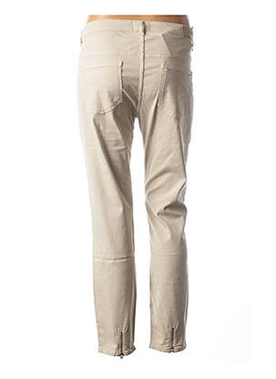 Pantalon 7/8 elasticitate talie joasă bej COUTURIST femeie