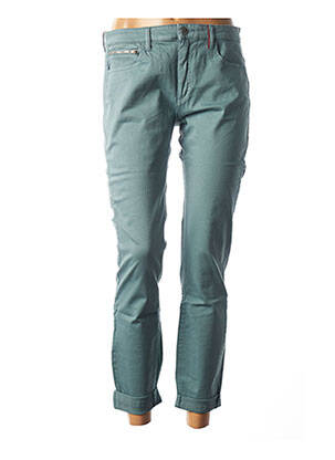 Pantalon 7/8 elasticitate talie joasă albastru COUTURIST femeie