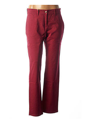 Pantalon drept roșu COUTURIST femeie