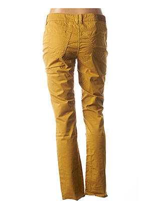 Pantalon slim talie joasă talie joasă galben COUTURIST femeie
