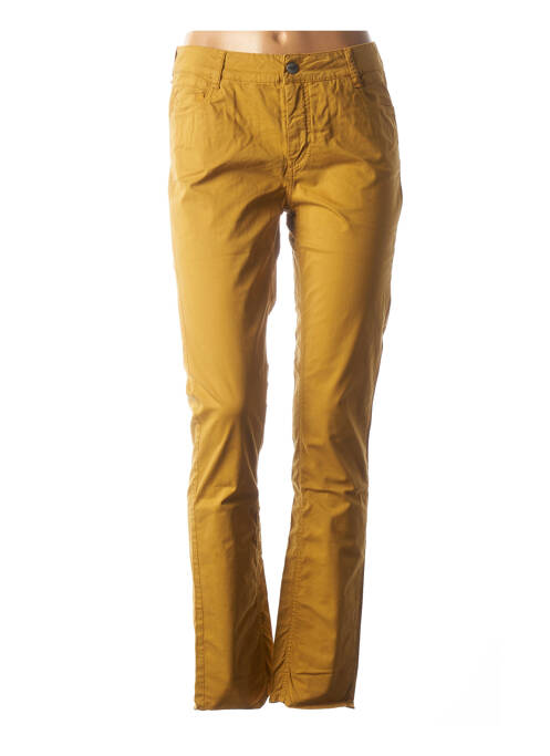 Pantalon slim galben COUTURIST femeie