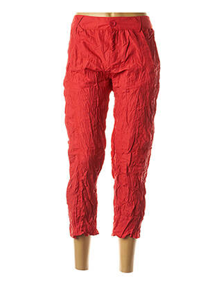 Pantalon trei sferturi roșu L33 femeie