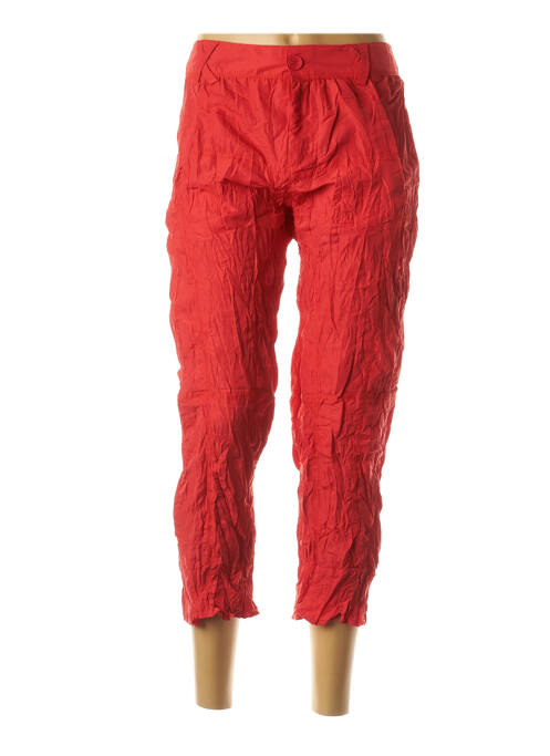 Pantalon trei sferturi roșu L33 femeie