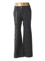Pantalon larg închidere cu fermoar sub clapetă cu nasturi mărime normală albastru GENTLEMAN FARMER femme
