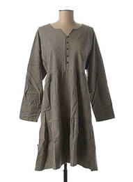 Rochie midi mâneci lungi mâneci lungi gri RHUM RAISIN femme