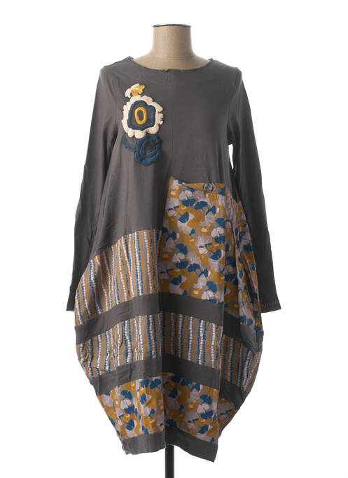 Rochie midi gri RHUM RAISIN femeie