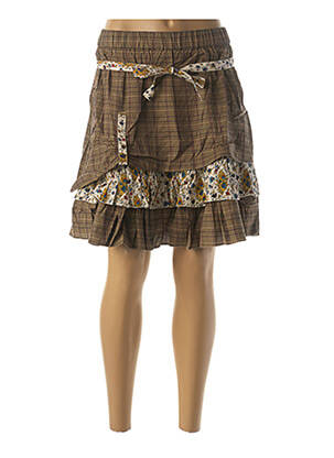 Fustă scurtă maro RHUM RAISIN femeie