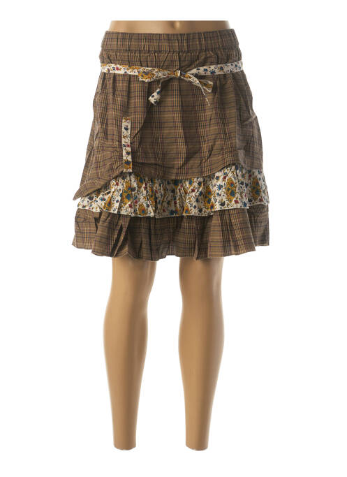 Fustă scurtă maro RHUM RAISIN femeie