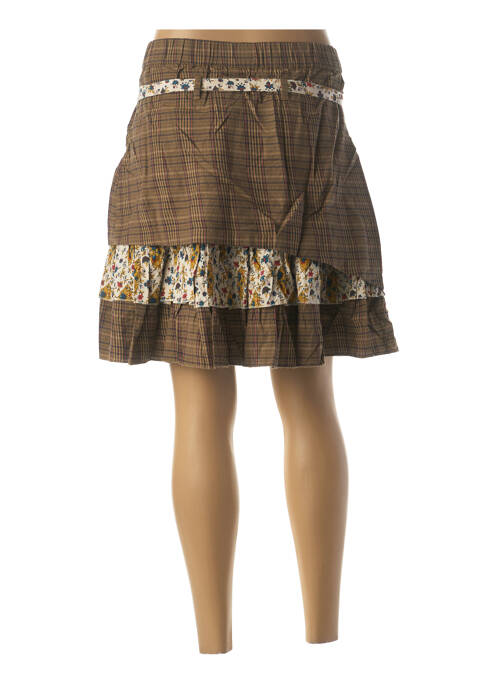 Fustă scurtă maro RHUM RAISIN femeie