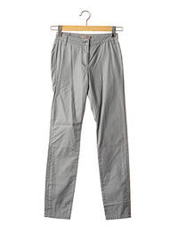 Pantalon slim țesătură poplin mărime normală gri SANDWICH femme