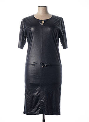 Rochie midi închidere cu fermoar la spate mâneci scurte albastru QUATTRO femeie