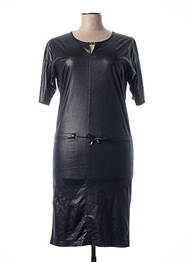 Rochie midi închidere cu fermoar la spate mâneci scurte albastru QUATTRO femme