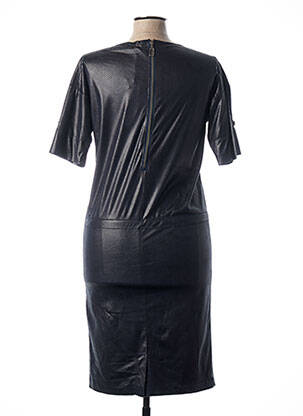 Rochie midi închidere cu fermoar la spate mâneci scurte albastru QUATTRO femeie
