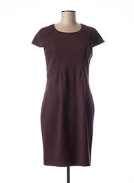Rochie midi închidere cu fermoar la spate mâneci scurte violet QUATTRO femme