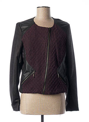 Jachete casual guler rotund violet QUATTRO femeie