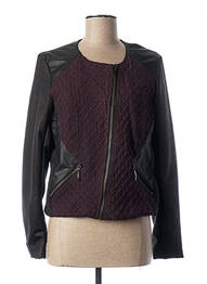 Jachete casual guler rotund violet QUATTRO femme
