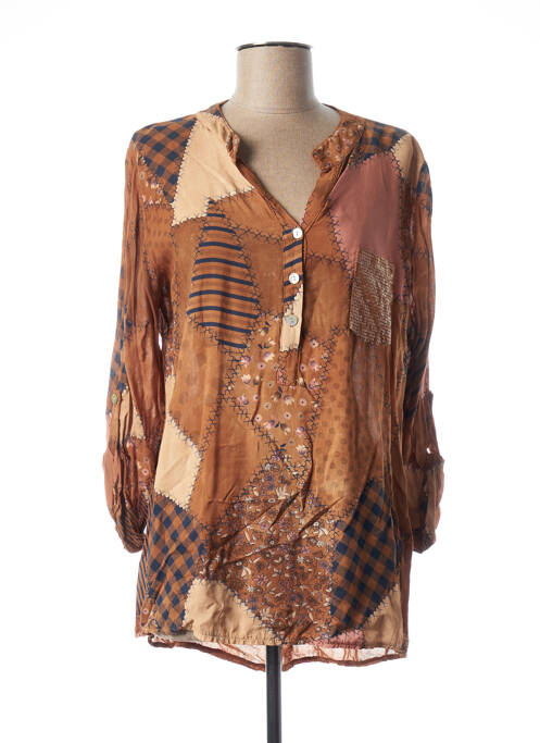 Tunică mâneci lungi maro QUATTRO femeie