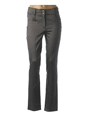 Pantalon slim elasticitate mărime normală gri QUATTRO femeie