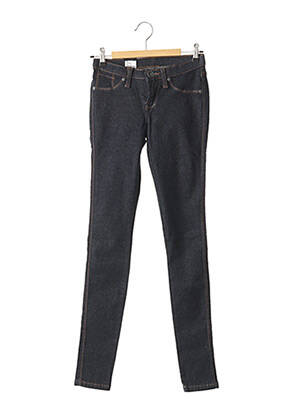 Blugi skinny țesătură brută talie joasă albastru DR DENIM femeie
