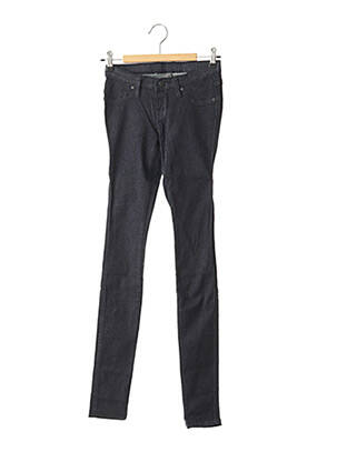 Jegging țesătură brută talie joasă albastru DR DENIM femeie