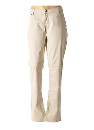 Pantalon drept elasticitate mărime normală bej JENSEN femeie