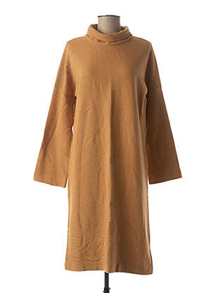 Rochie midi mâneci lungi mâneci lungi bej NOUMENON femeie