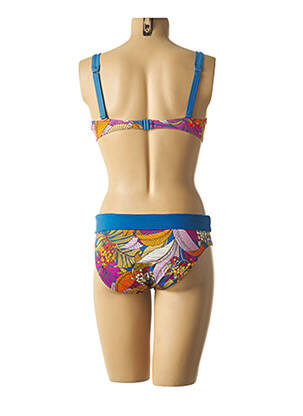 Costum de baie din două piese elasticitate albastru BELCOR femeie