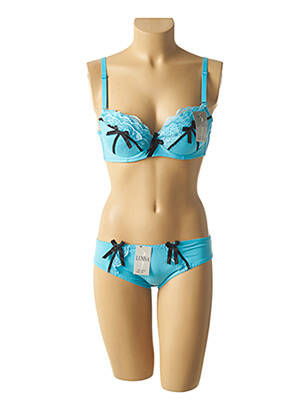 Set lenjerie albastru LUNNA femeie