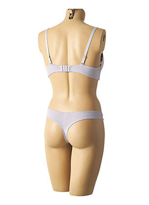 Set lenjerie tanga albastru HANA femeie