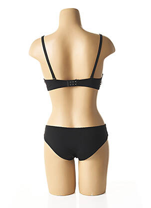 Set lenjerie bretele elastice reglabile negru HANA femeie